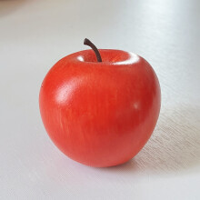 (6.3cm red) Simuliertes Apfelmodell, roter Apfel, grüner Apfel, gelbe Heimdekoration