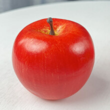 (8cm red) Simuliertes Apfelmodell, roter Apfel, grüner Apfel, gelbe Heimdekoration