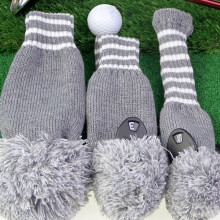3pcs Protective Golf Club Headcover Soft Durability Universals Golf Club Cover Red