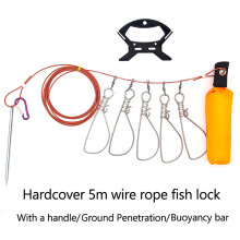 Stringer Clip Fishing Stringer Live Fish Lock with Float Handle Fishing Tackle