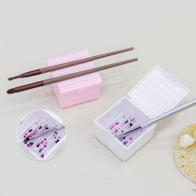 Nail Art Brush Cleaner Holder,Nail Art Brush Pen Washing Cup for Nail Salon Home Rose red