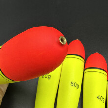 4Pcs Foam Fishing Float Slip Float Bobber Elastics Fishing Float Fishing Tackle 40g