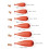 5/6pcs Fishing Practice Plugs Different Weights Casting Tool Casting Accessory 6 Luminous 4