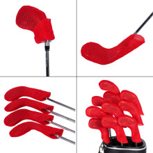 10pack Golf Club Head Protectors Antislip Light weight Golf Iron Head Covers Black
