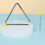 Easy Playing Triangular Percussion Set Develops Musical Talent Alloy Texture 17.5 cm 1