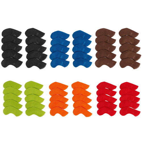10lots Elastic Iron Headcovers Breathable Protective Sleeves Golf Accessory Blue 1