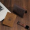 Leather Passport Pouch with Blocking Designs Credit Card Protective Cover Coffee 9