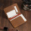 Leather Passport Pouch with Blocking Designs Credit Card Protective Cover Coffee 11