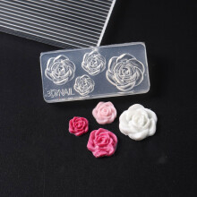 Plumeria Flower Manicure Template Molds Nail Art Molds Flower Molds for Woman 03