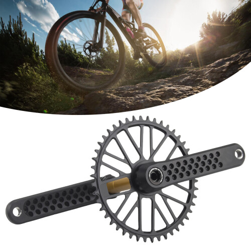 Direct Mount Crank Arm Set Black Crank Arm Replacements for Mountain Bicycles Silver