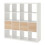 IKEA KALLAX 16 Cube Unit with 4 Inserts 147x147 1