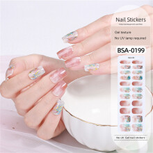 French Nails Art Stickers Nails Polish Wraps Gels Nails Strips for Woman Girls 97style