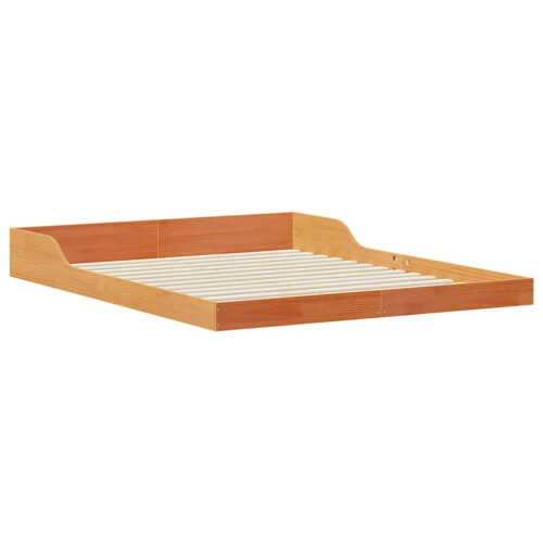 VidaXL vidaXL Bed Frame Wax Brown 150 x 200 cm Solid Pine Wood 2