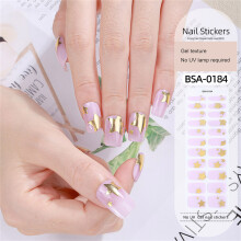 Nails Polish Strips Gels Nails Stickers Nails Wraps French Gels Nails Strips 92style