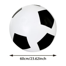 Aufblasbarer riesiger großer Fußball, dickes und haltbares PVC-Material, tragbarer großer Ballon, geeignet für Wasserparty-Pool