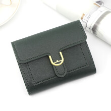 Women Small Compact Wallets Pu Leather Clutch Purses Card Holder Ladies Purses Pink