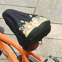 Silicone Foams Child Bike Seats Cover Kids Bicycles Seats Cushions Black astronaut S