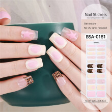 Fashion Gels Nails Strips Nails Polish Stickers French Nails Polish Wraps 95style