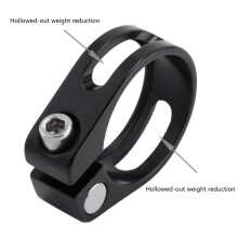 Road Bike Seatpost Clamp Aluminum Alloys Bicycles Seat Tube Clamp Enduring 28.6 Silver