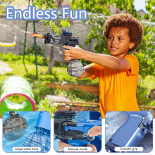 Electric Water Guns Pulse Technology Water Squirter Toy For Outdoor Gathering Pink