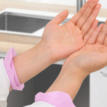 Face Washing Wristbands Wrist Water Guards for Washing Face Drip Catcher Cuffs Purple