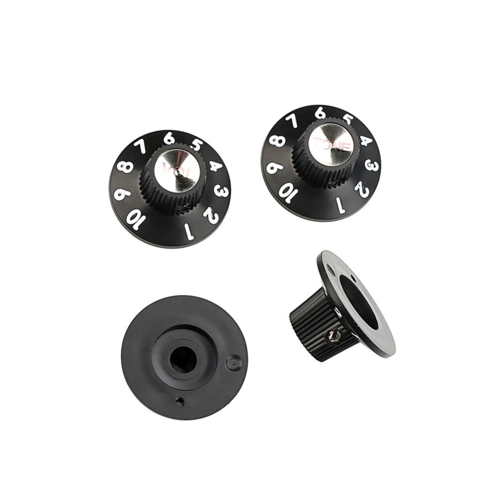 4pcs Electric Guitar Effect Knobs Volumes Tone Control Knobs Replacement Part