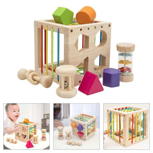 Baby Educational Toy Blocks Sorting Set Promoting Color And Shape Awareness
