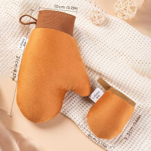 (Large Small) Flocked Body Lotion Application Gloves, Quick Self-Tanning Oil Applicator Tool, 1pc/2pcs Optional, Mess-Free Gloves for