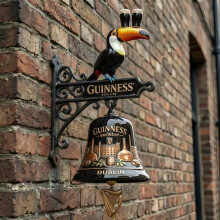 Guinness Beer Wall Bell 1759 Antiquarische Wanduhr