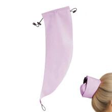 (Purple) Krone Waschen Dusche Kappe Pferdeschwanz Lange Haare Shampoo Kappe Pferdeschwanz Haar Zubehör Tasche Haar Abdeckung