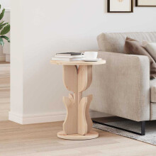 vidaXL Coffee Table Natural 39.5 x 39.5 x 53.5 cm Solid pine wood