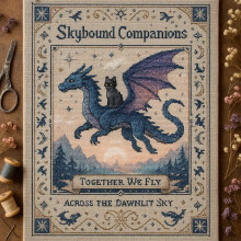 (C) Grenzüberschreitendes neues Drachen-Kreuzstich-Drachen-Kreuzstich-Set