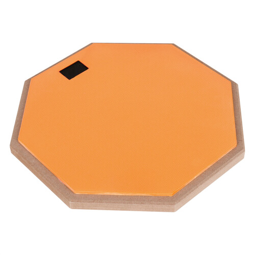 Drum Practice Pad 12 Inches 2 Sided Drum Pad Snares Drum Pad For Quiet Practice Orange