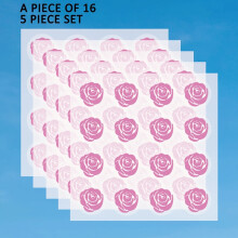 (80 rose) UV-zonnebrandcrèmesticker, UV-detectiesticker Hoge kwaliteit en zweetbestendig, weet wanneer u zonnebrandcrème opnieuw