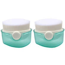 2-delige set zonnebrandcrème-applicatorborstels met stofkappen Draagbare zonnebrandcrème make-upborstel voor buitenstran