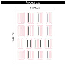 Adhesive French Tips Nail Art Stickers Decals Plaids Lines Nail Art Decals H33