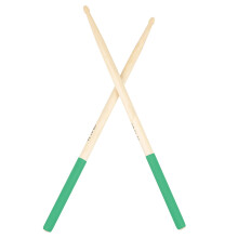 1Pair 5A/7A Drum Stick Comfortable Hand Grip Wood Drumstick for Beginner Black 7A
