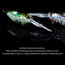 Fishing Baits Small Wobbler Fishing Lures CSlow Sinking Artificial Hard Baits D