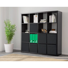 IKEA KALLAX 16 Cube Unit with 8 Inserts 147x147cm
