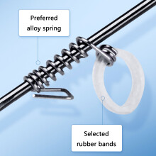 10Pcs Fish Hook High Carbon Steel Construction Live Shrimp Fixed Barbed Hook Set style A