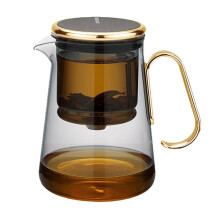 700ml Magnetyczny Szklany Dzbanek do Parzenia Herbaty z Zaparzaczem - Czajnik do Łatwej Filtracji Herbaty, Technologia Separacji Wody B