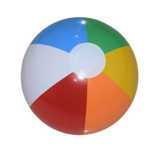(39.98cm) Regenbogenfarbene Strandbälle – klassisches aufblasbares Strandball-Schwimmbeckenspielzeug für Spiele,