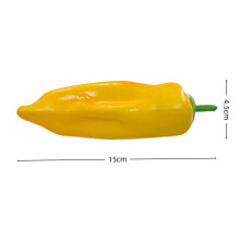 (Yellow flat pepper) Künstliche Obst- und Gemüsemodelle mit hoher Simulation, dekoriert mit gefälschten Früchten und Gemüse