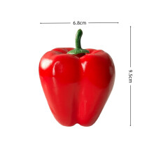 (Red bell pepper) Künstliche Obst- und Gemüsemodelle mit hoher Simulation, dekoriert mit gefälschten Früchten und Gemüse