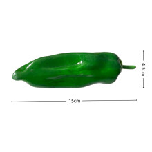(Green flat pepper) Künstliche Obst- und Gemüsemodelle mit hoher Simulation, dekoriert mit gefälschten Früchten und Gemüse