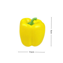 (Bell pepper-yellow) Künstliche Obst- und Gemüsemodelle mit hoher Simulation, dekoriert mit gefälschten Früchten und Gemüse