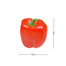 (Bell pepper-red) Künstliche Obst- und Gemüsemodelle mit hoher Simulation, dekoriert mit gefälschten Früchten und Gemüse