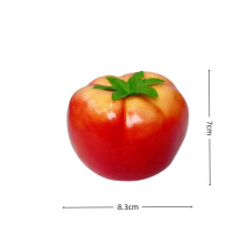(Half red tomatoes) Künstliche Obst- und Gemüsemodelle mit hoher Simulation, dekoriert mit gefälschten Früchten und Gemüse