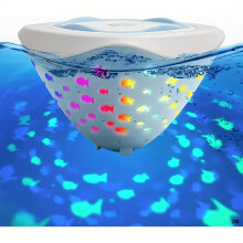[Poollicht] LED-Badewannenlicht 1 Stück |Schwimmende Fischprojektion, mehrfarbiger Unterwasserbrunnen, Pool-Teich-Disco-Licht