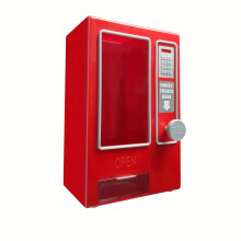 Retro-Mini-Verkaufsautomat für süße Leckereien, Süßigkeitenspender, Kaugummis, Geschenk für Kinder, Geleebohnen, keine Batterien